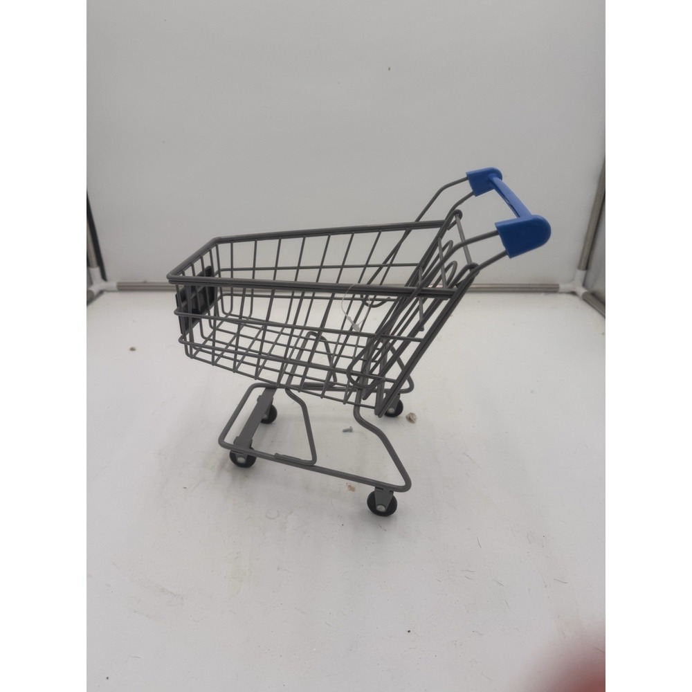 Walmart My Life As Mine Metal Dollβ Toy Grocery Shopping Cart, Silver, Blue